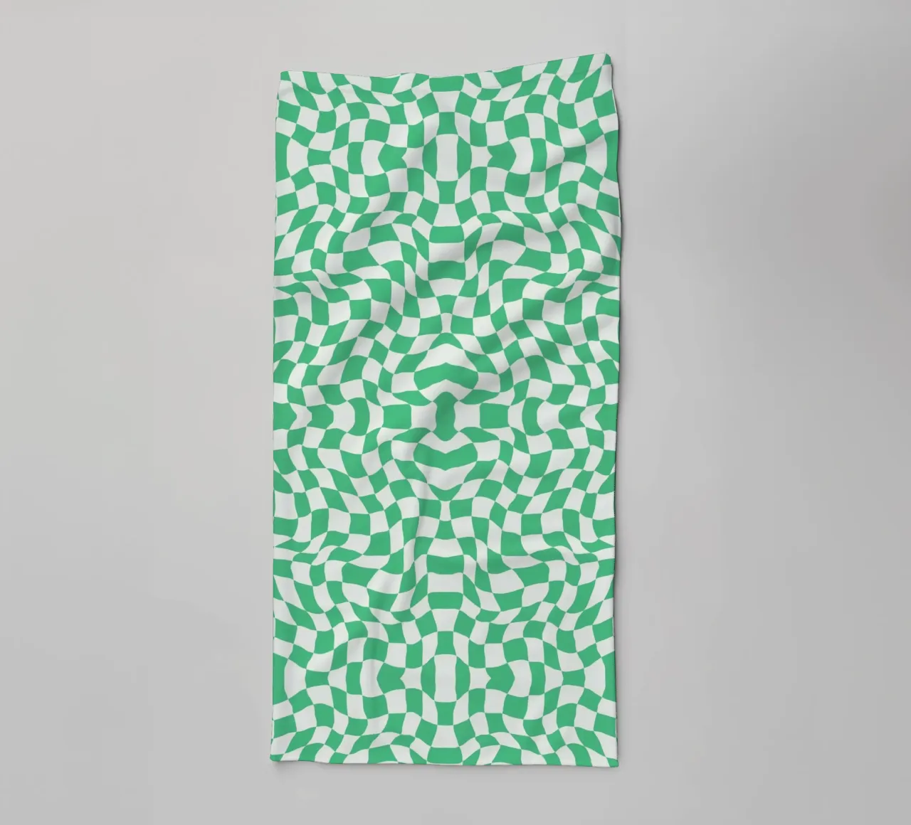 Symmetrical checker vibration 04 towel by Little Dean