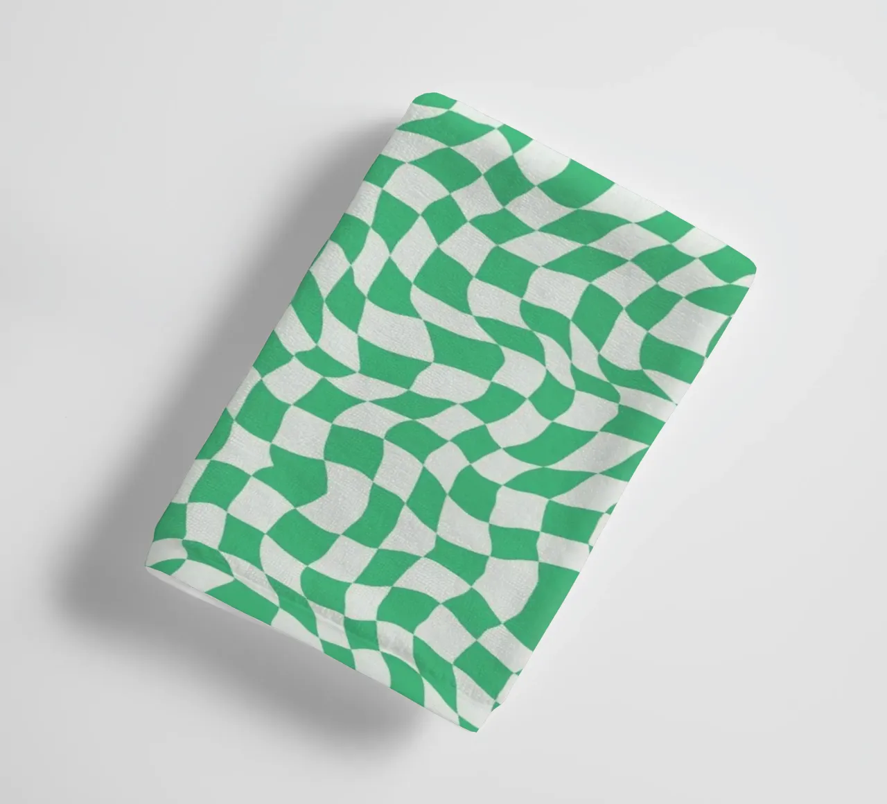 Symmetrical checker vibration 04 towel by Little Dean