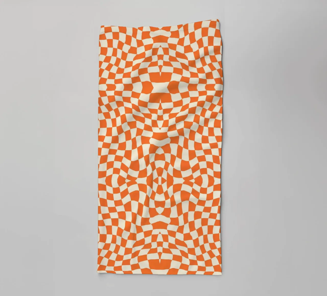 Symmetrical checker vibration 05 towel by Little Dean