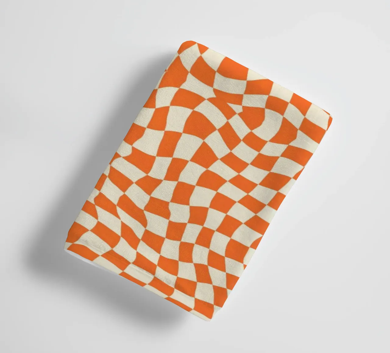 Symmetrical checker vibration 05 towel by Little Dean