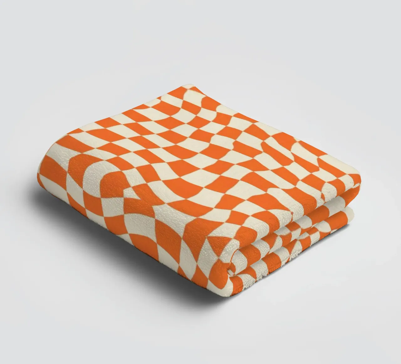 Symmetrical checker vibration 05 towel by Little Dean