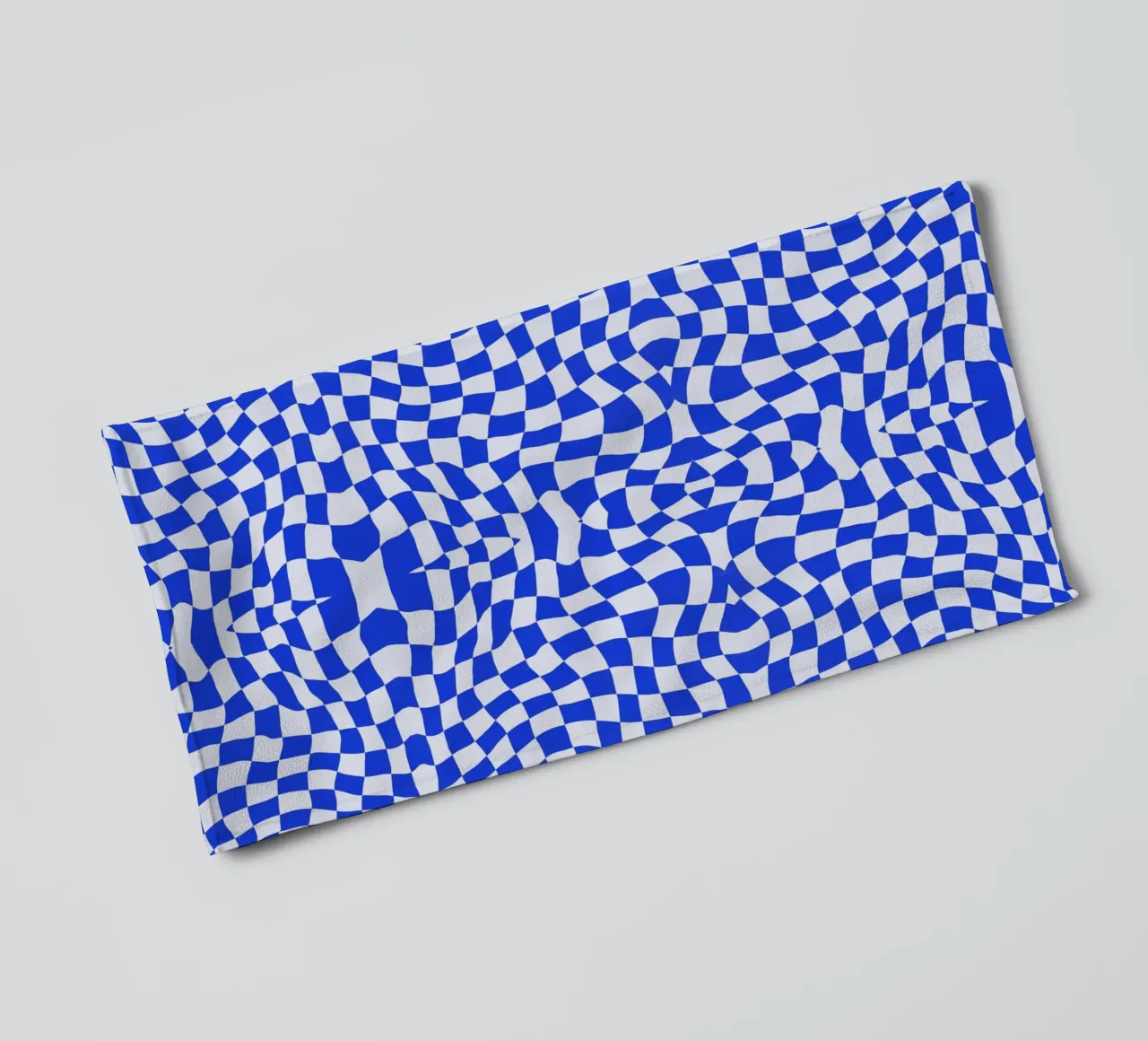 Symmetrical checker vibration 06 towel by Little Dean