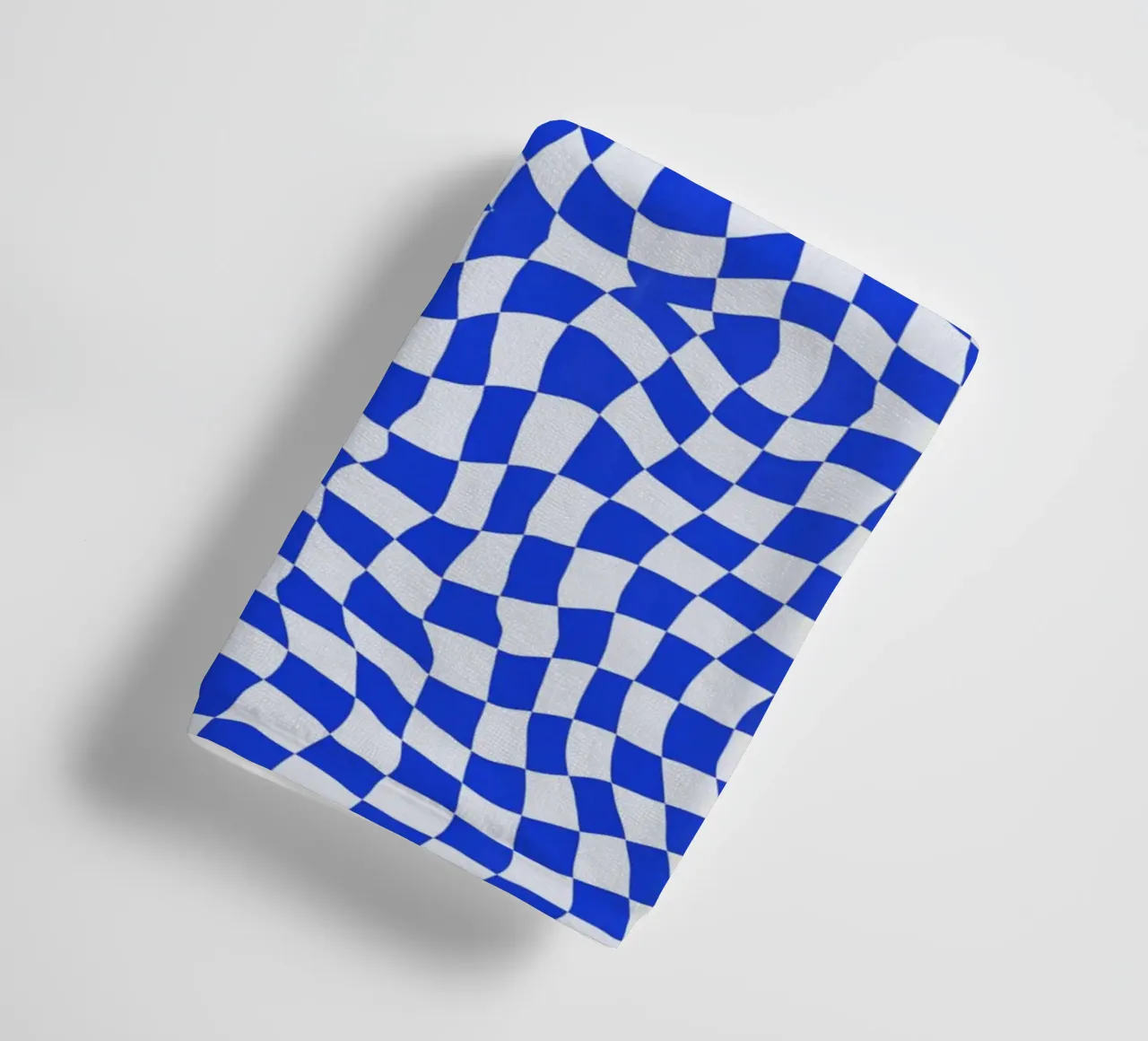 Symmetrical checker vibration 06 towel by Little Dean