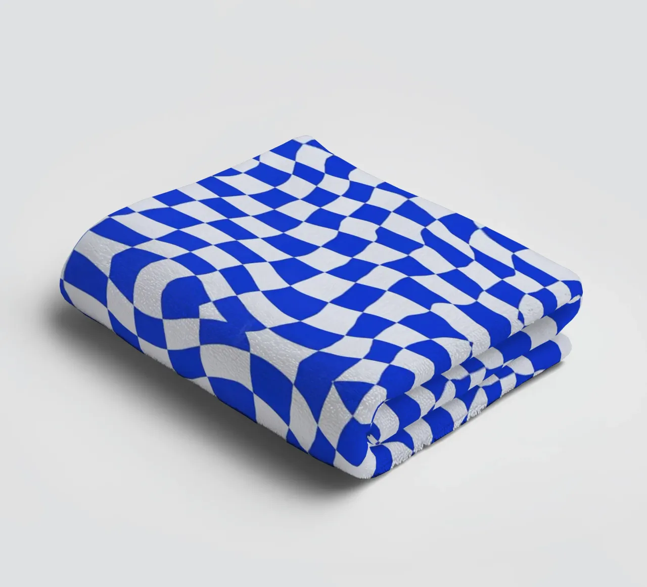 Symmetrical checker vibration 06 towel by Little Dean