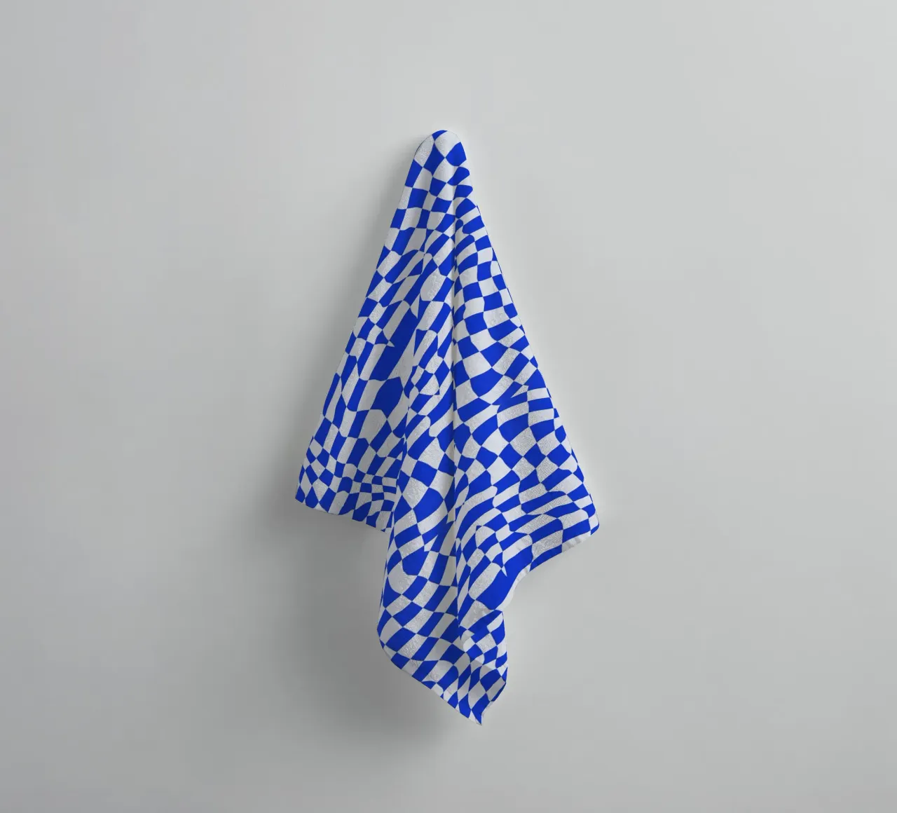 Symmetrical checker vibration 06 towel by Little Dean