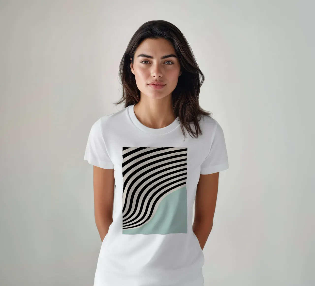 Líneas curvas Bauhaus | Minimal Art Póster camiseta de Studio Vibe