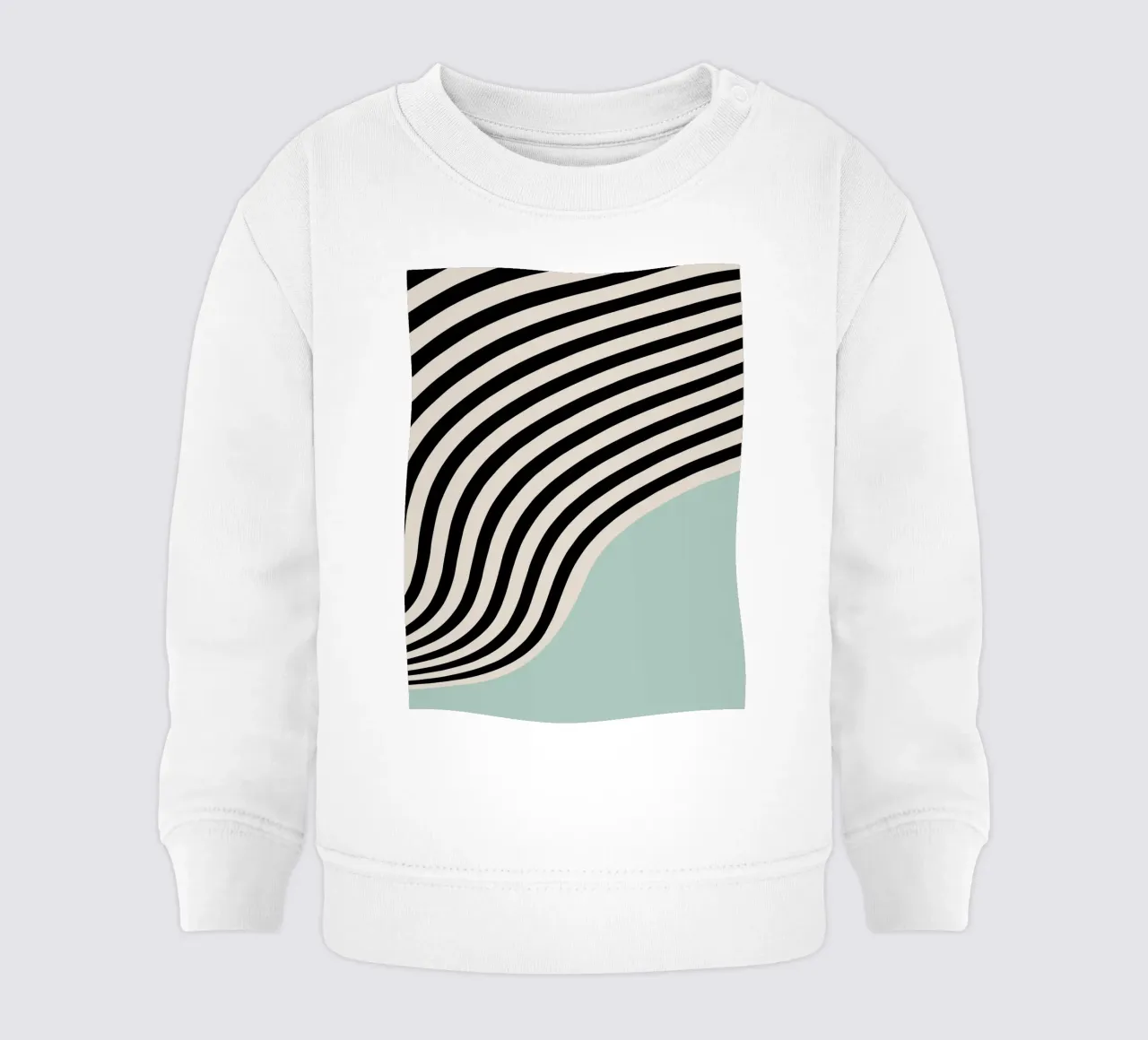 Linee curve Bauhaus | Poster d'arte minimale felpa neonato da Studio Vibe
