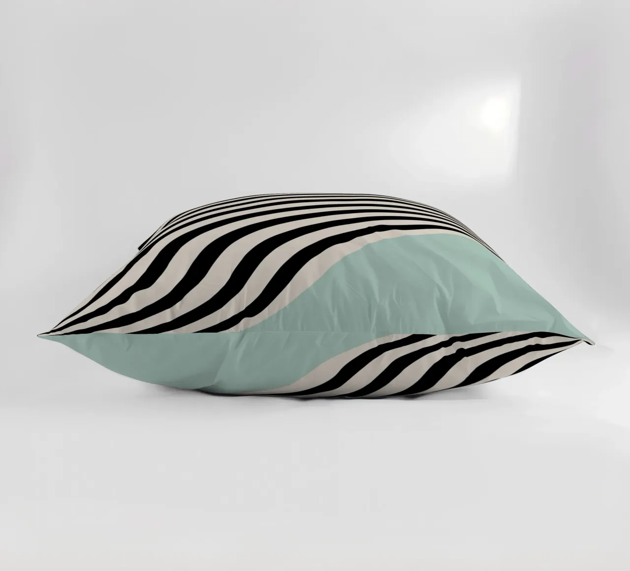 Linee curve Bauhaus | Poster d'arte minimale cuscino da Studio Vibe