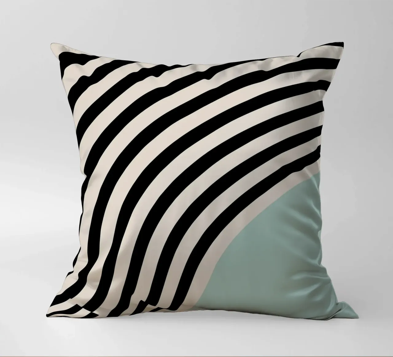 Linee curve Bauhaus | Poster d'arte minimale cuscino da Studio Vibe