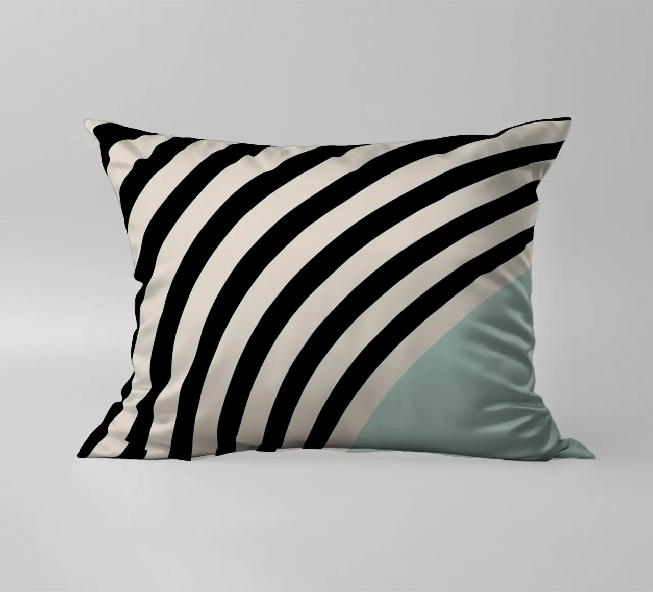 Linee curve Bauhaus | Poster d'arte minimale cuscino da Studio Vibe