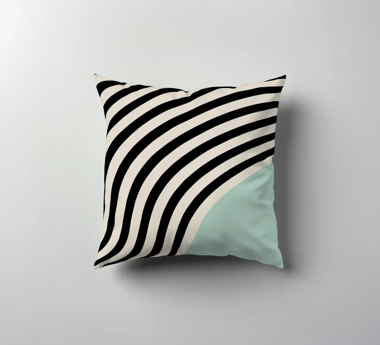 Linee curve Bauhaus | Poster d'arte minimale cuscino da Studio Vibe