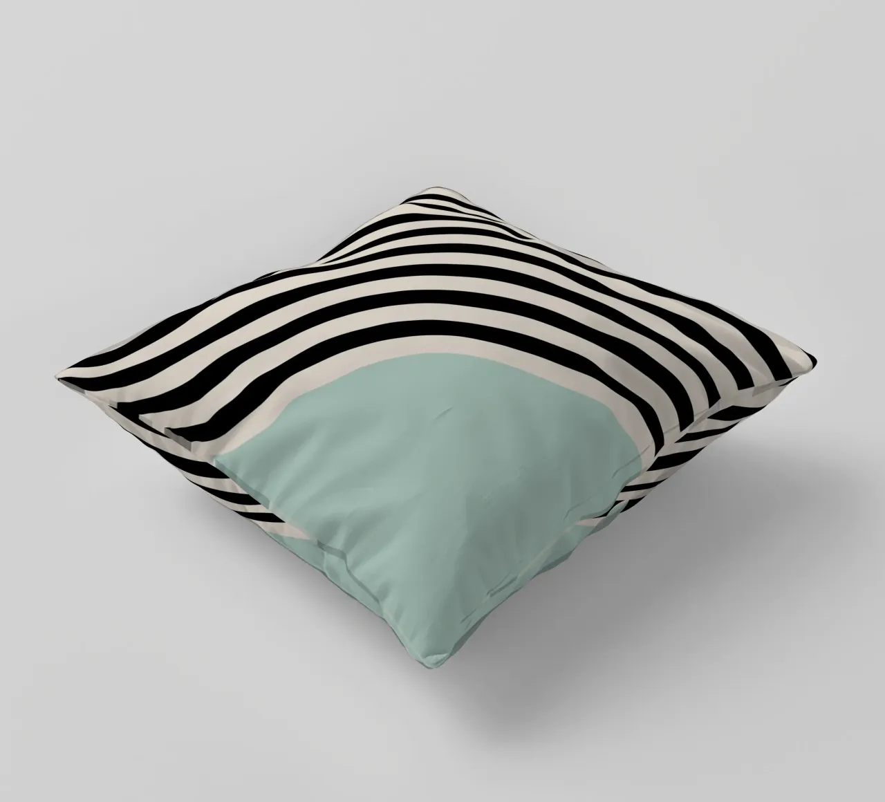 Linee curve Bauhaus | Poster d'arte minimale cuscino da Studio Vibe