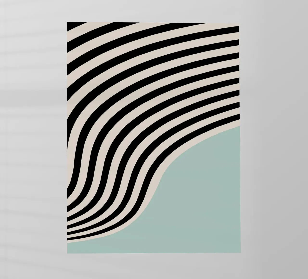 Linee curve Bauhaus | Poster d'arte minimale pellicola backlit da Studio Vibe