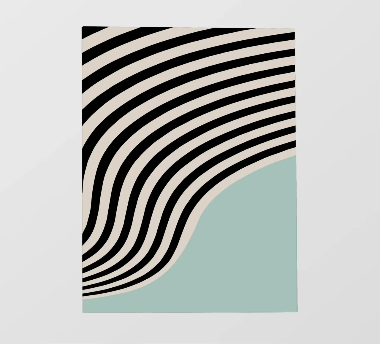 Linee curve Bauhaus | Poster d'arte minimale telo in pvc da Studio Vibe