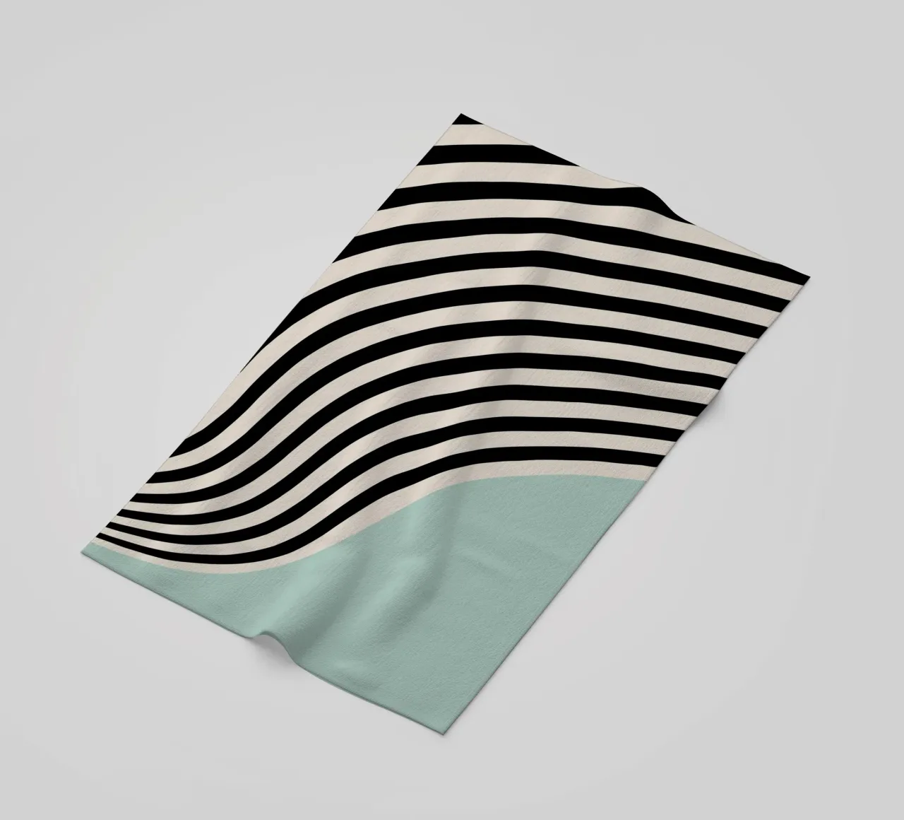 Linee curve Bauhaus | Poster d'arte minimale telo mare da Studio Vibe
