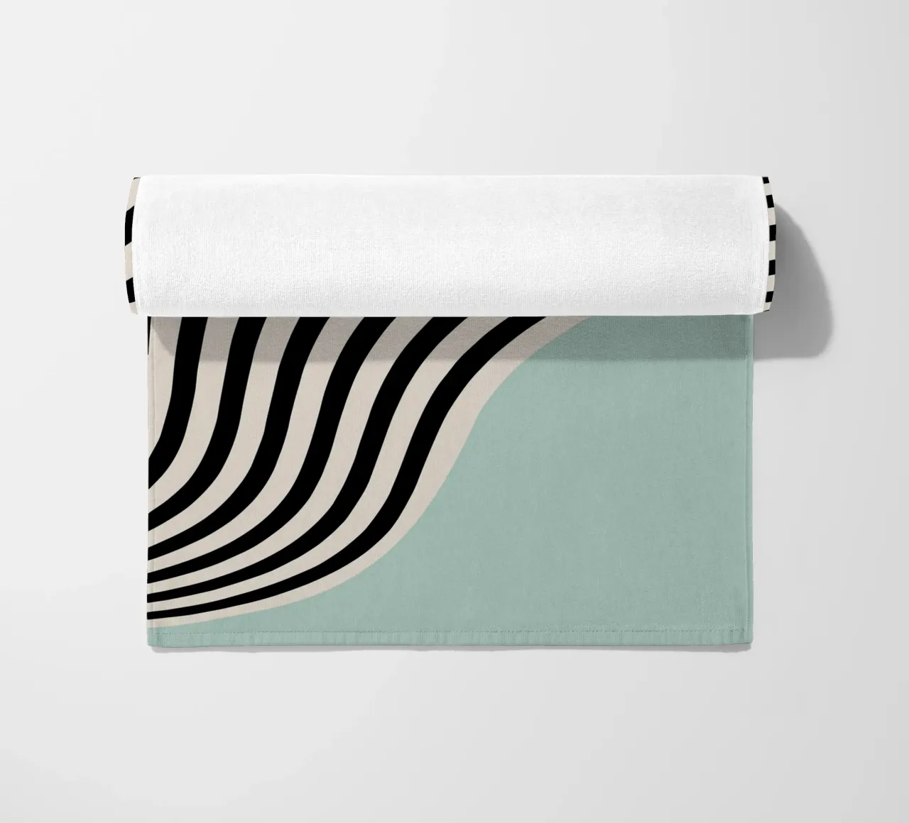 Linee curve Bauhaus | Poster d'arte minimale telo mare da Studio Vibe