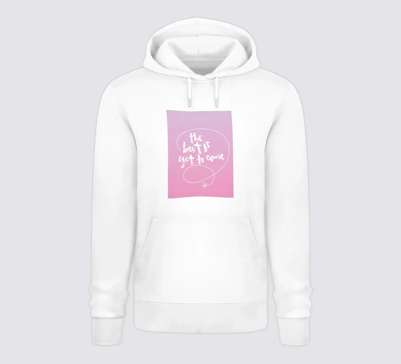 The best is yet to come felpa con cappuccio da Brushmeetspaper