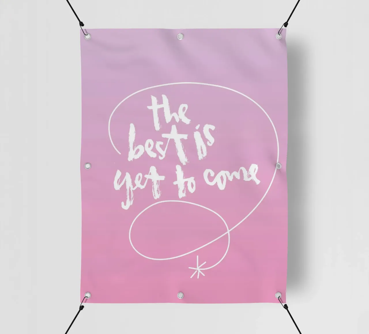 The best is yet to come telo in pvc da Brushmeetspaper