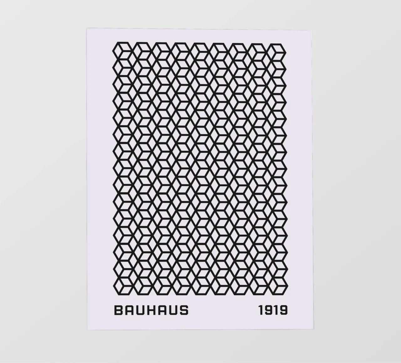 Bauhaus cube pattern graphic pvc cover by Studio Vibe