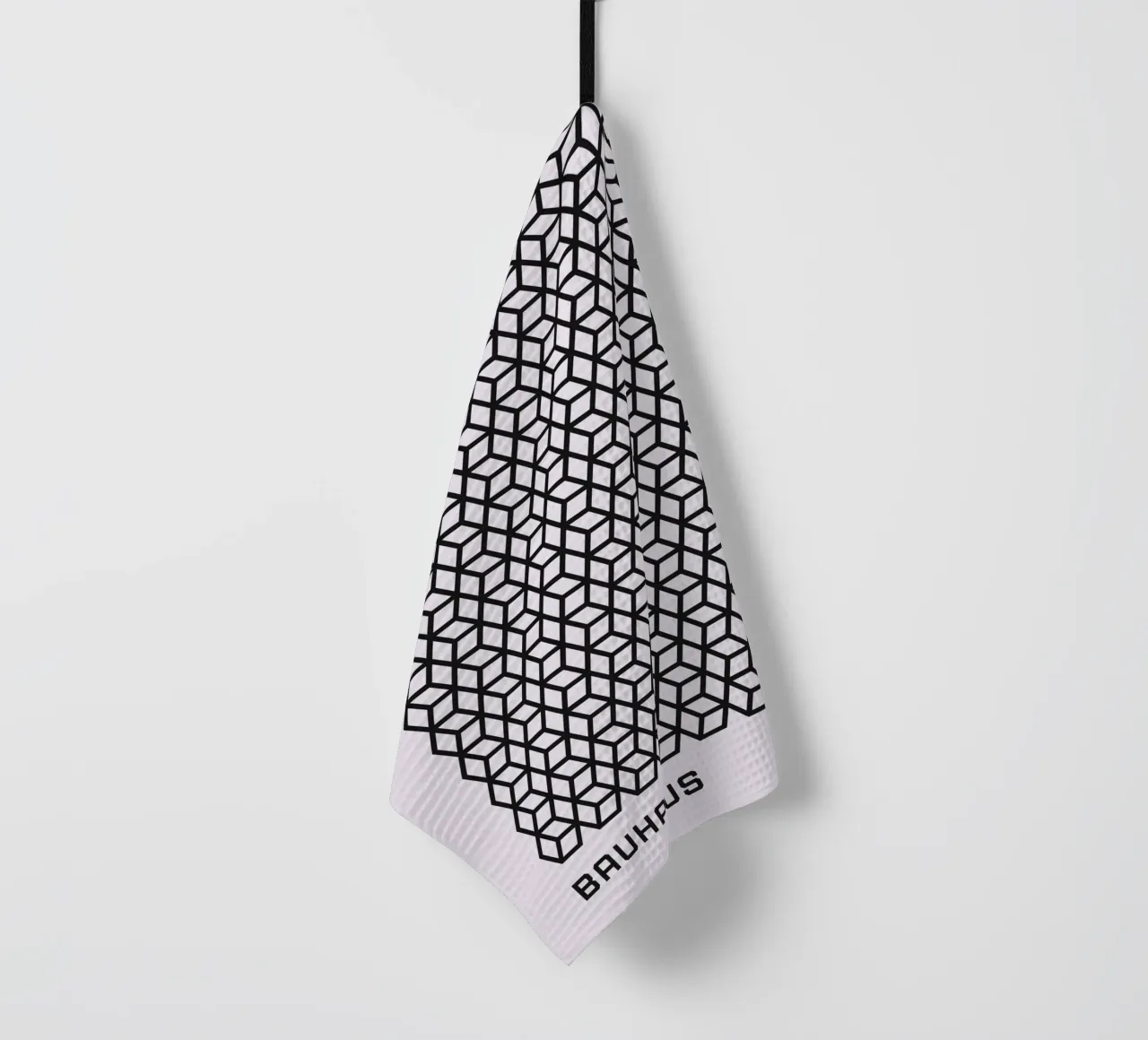 Graphisme Bauhaus à motifs de cubes torchon de Studio Vibe