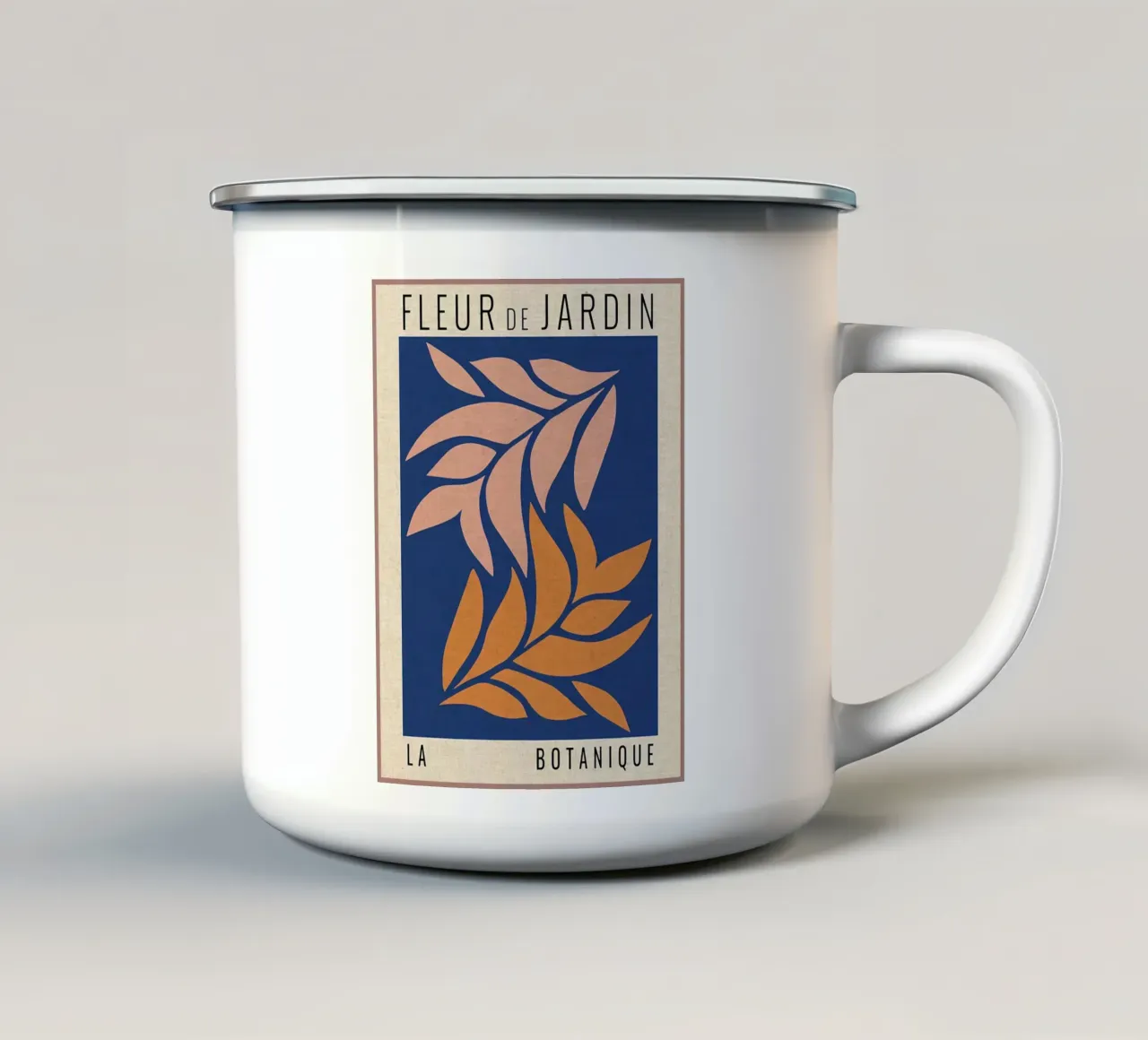 Fleur de Jardin moderno tazza in smalto da Amanda Studio