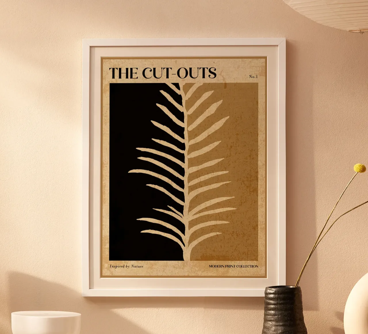 Design moderno della natura poster con telaio in plastica da Amanda Studio