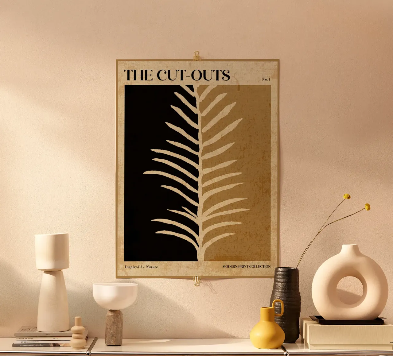 Design moderno della natura poster con telaio in plastica da Amanda Studio