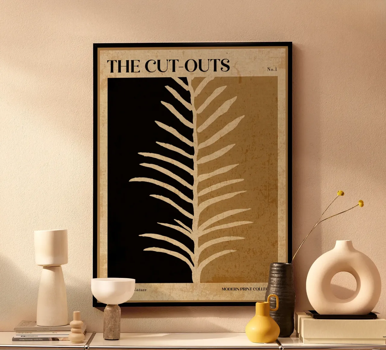 Design moderno della natura poster con telaio in plastica da Amanda Studio