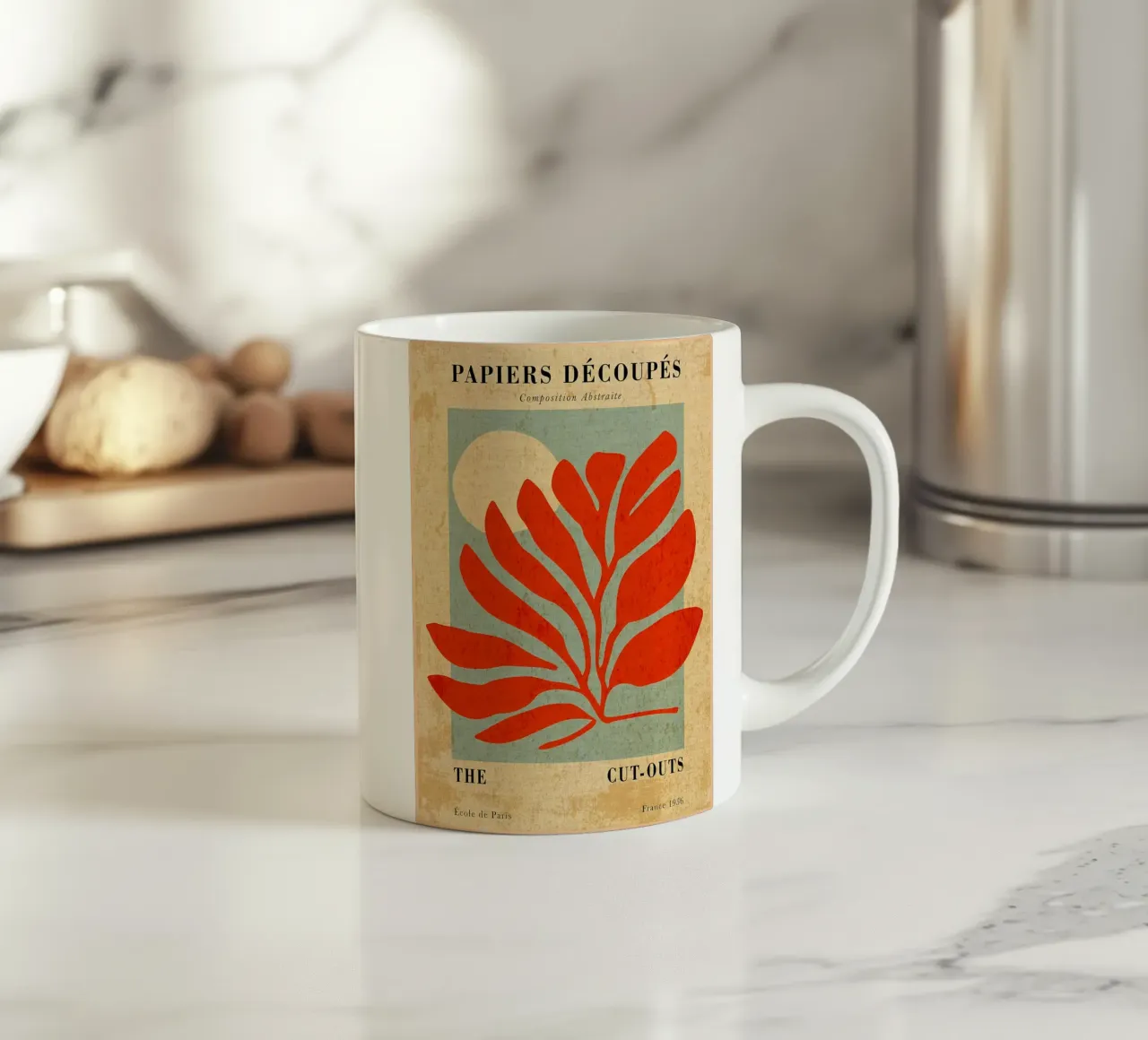 Papiers Decoupes moderni tazza in ceramica da Amanda Studio