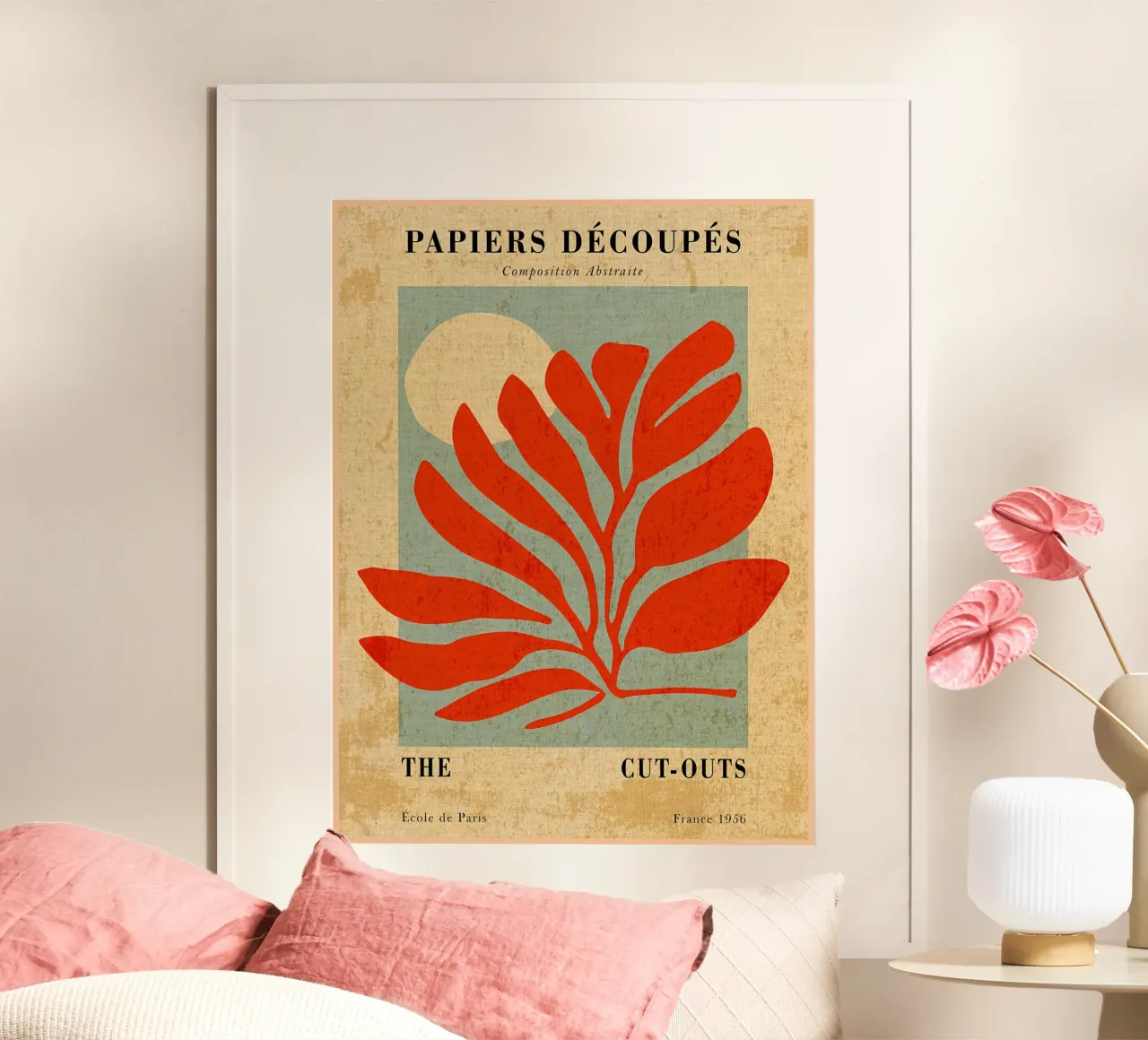 Papiers Decoupes moderni poster con telaio in plastica da Amanda Studio