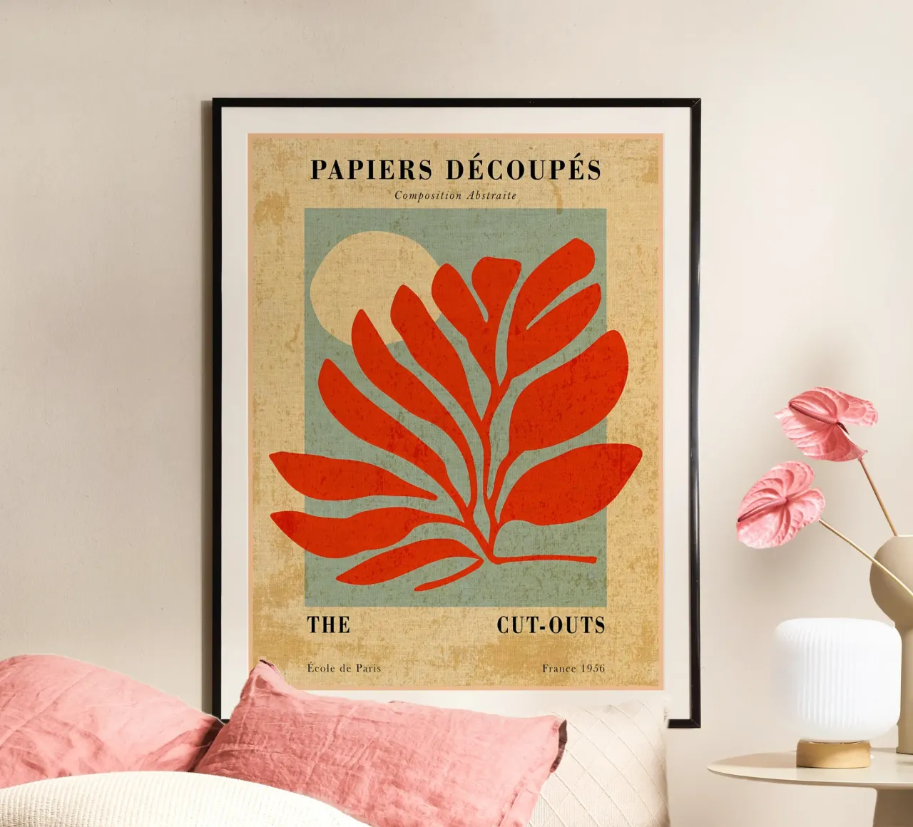 Papiers Decoupes moderni poster con telaio in plastica da Amanda Studio