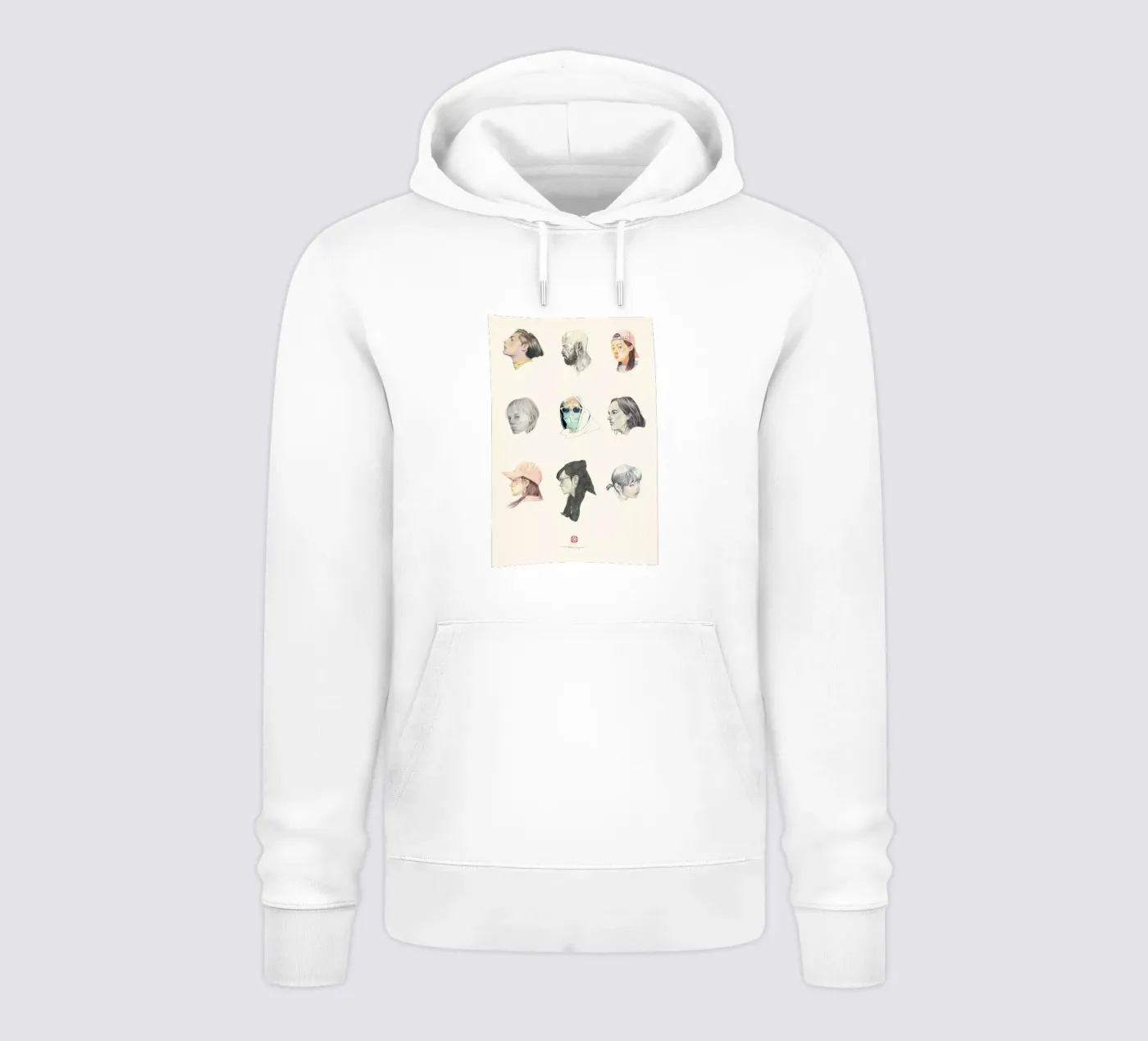 Faces hoodie by Faunesque