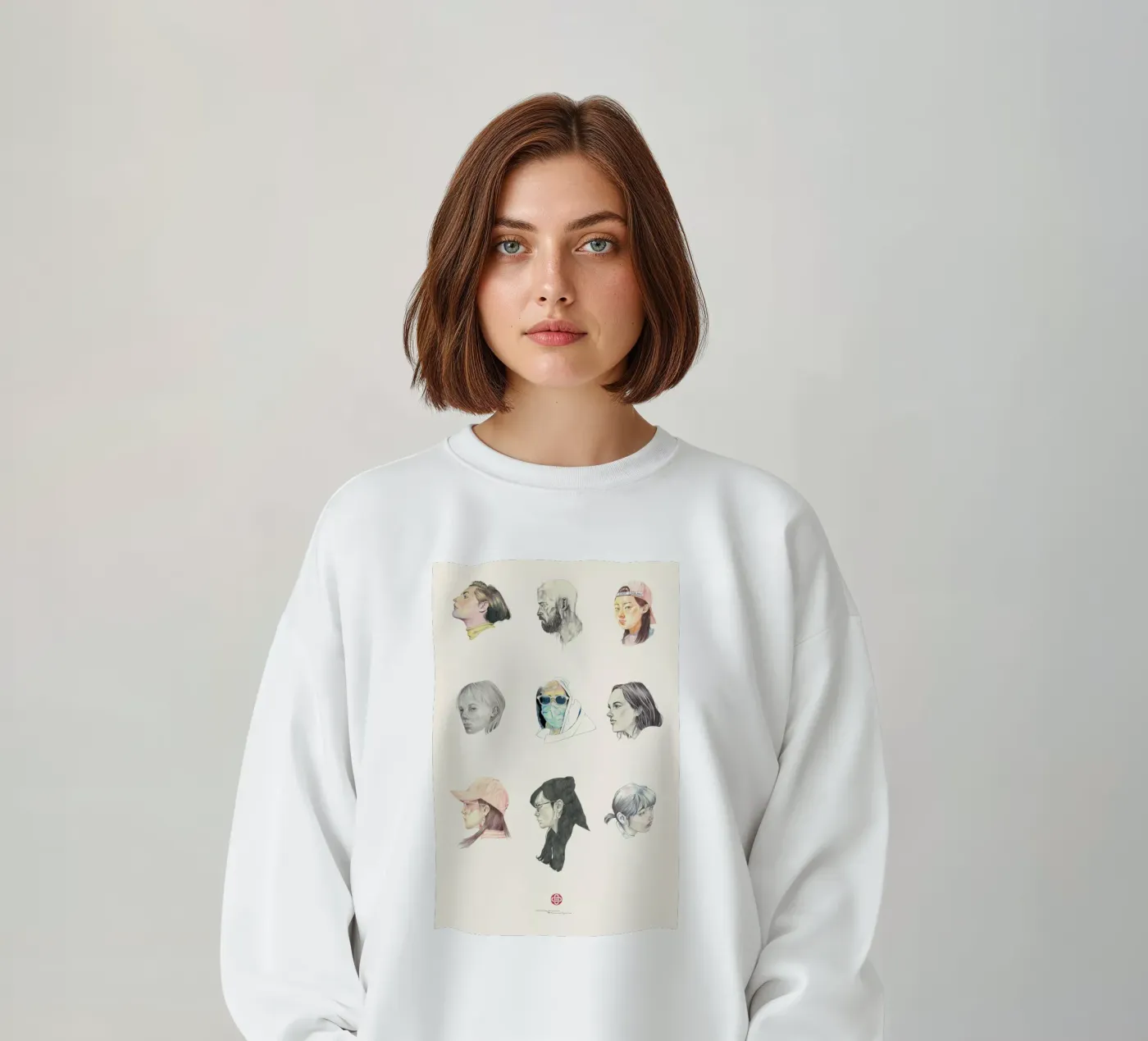 Faces sweatshirt van Faunesque