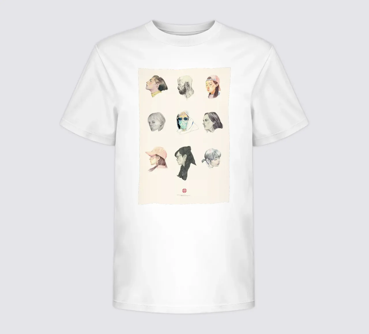 Volti t-shirt bambini da Faunesque