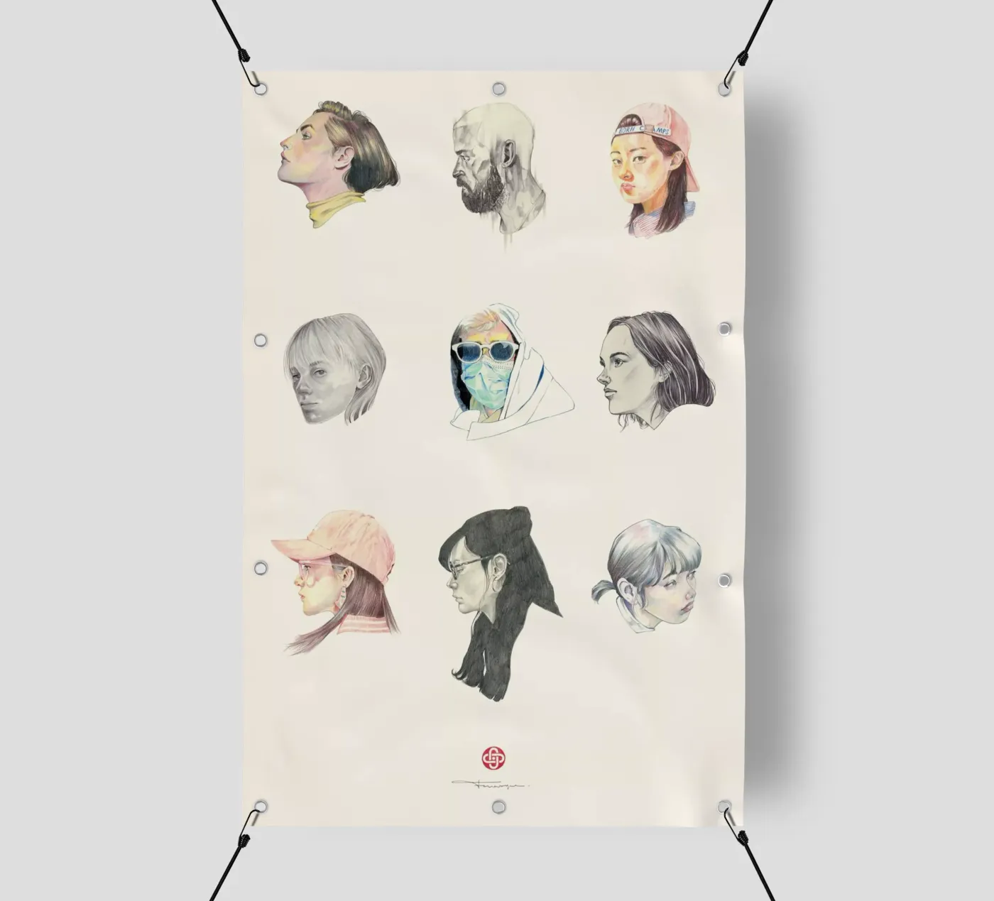Faces pvc cover by Faunesque