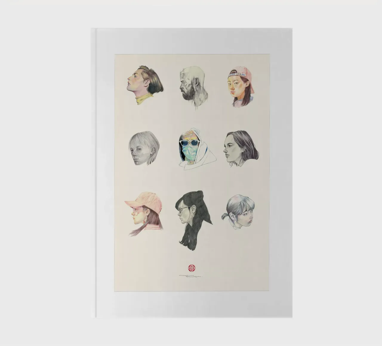 Faces notebook by Faunesque