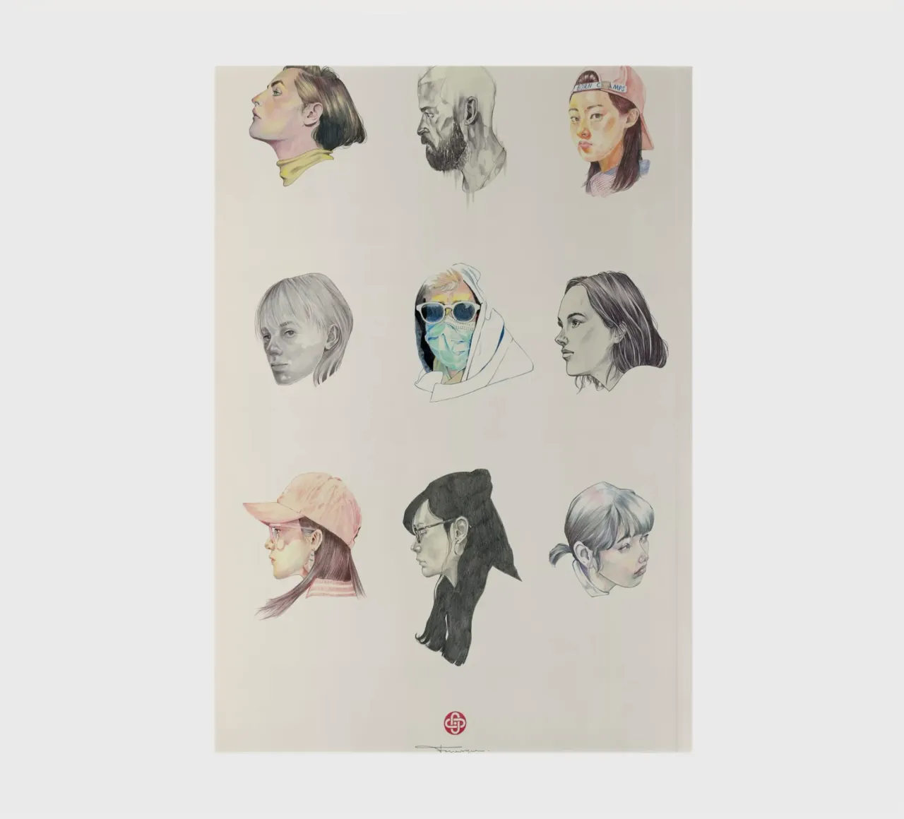 Faces notebook by Faunesque