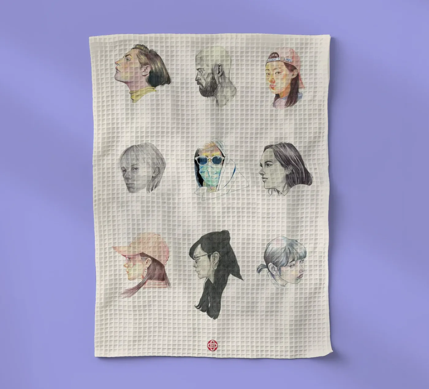 Faces theedoek van Faunesque