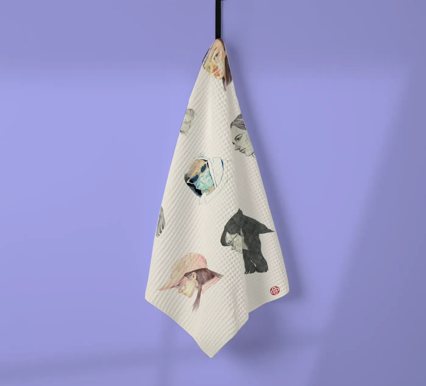 Faces theedoek van Faunesque