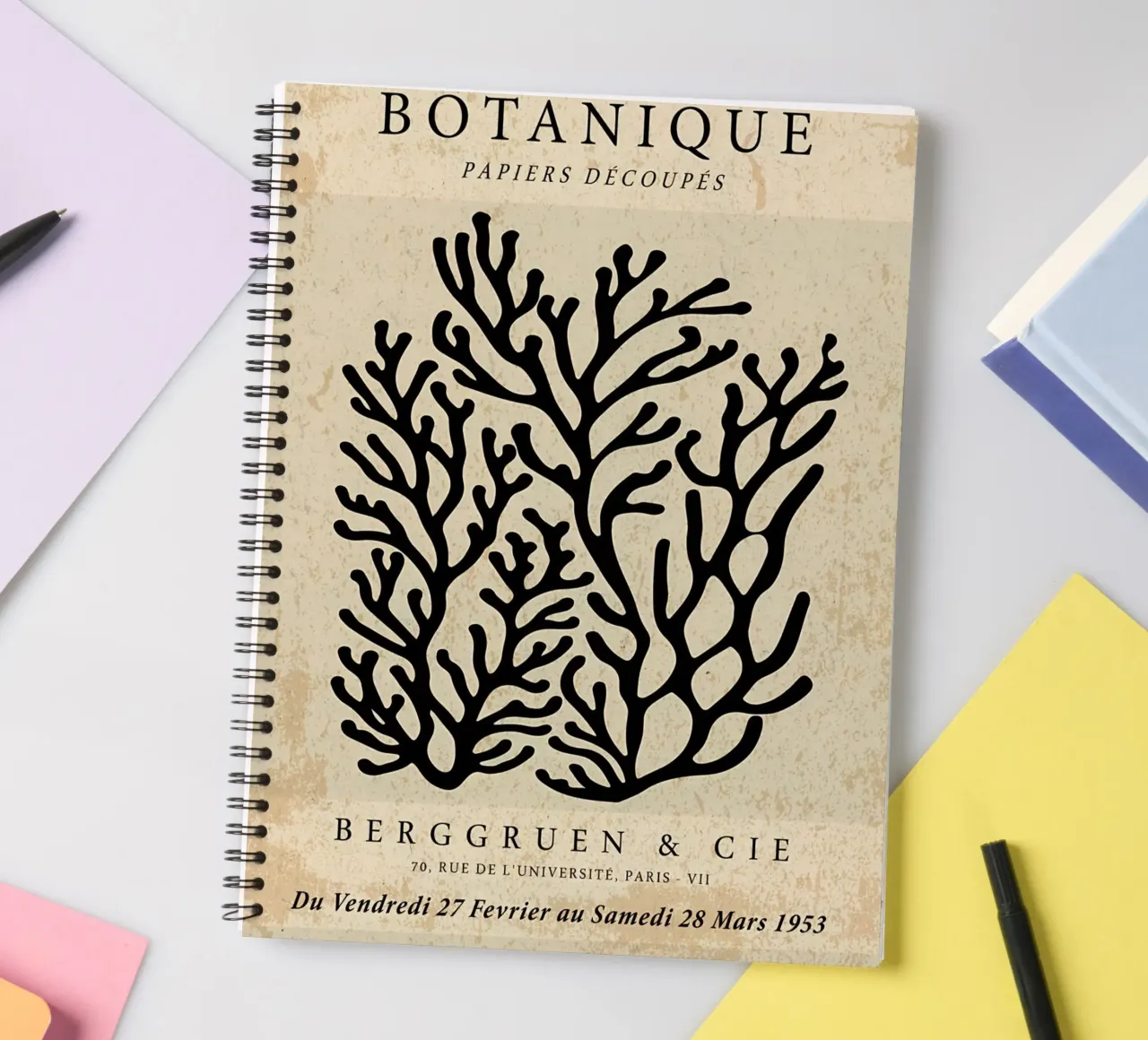 Design botanico neutro diario ad anelli da BobbyStudio