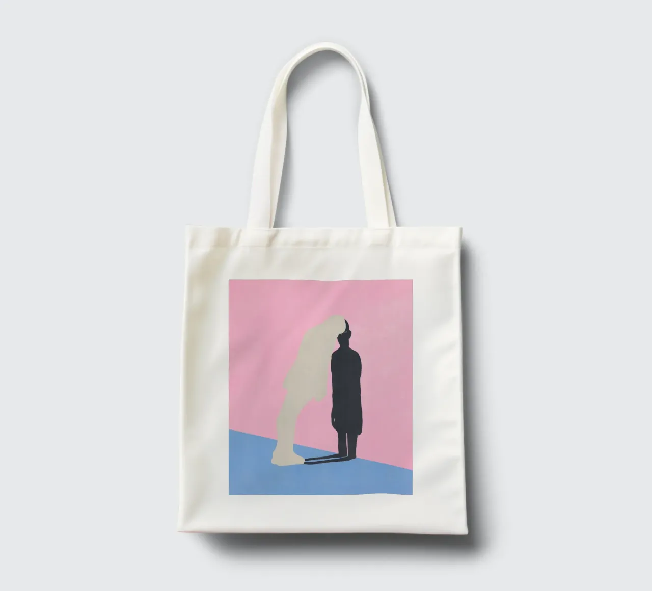 Face your shadow tote bag by Little Dean