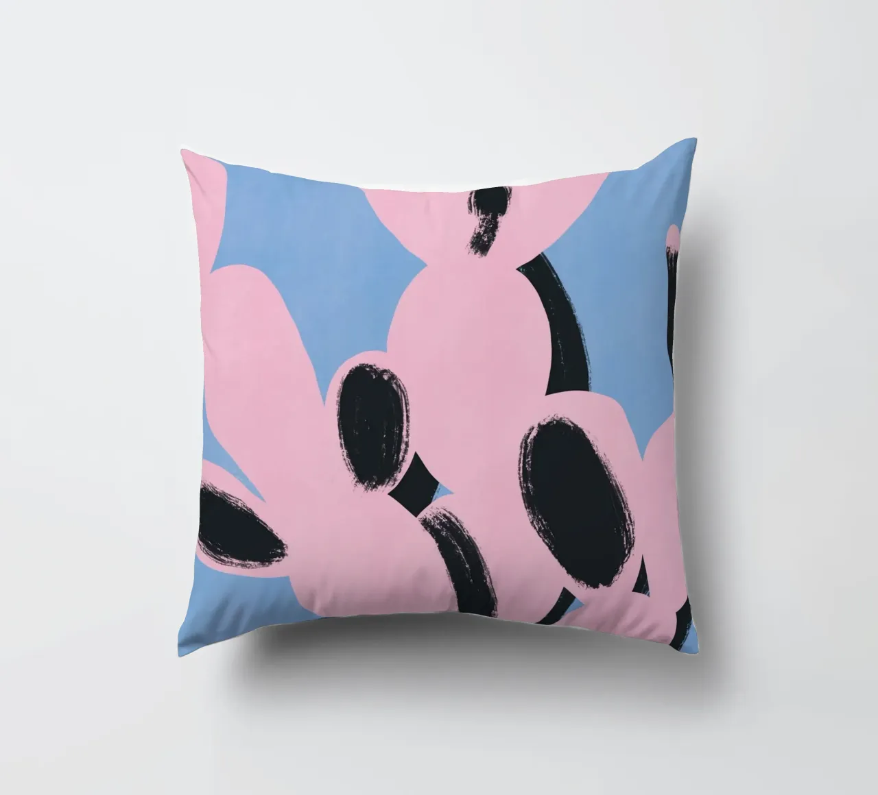 Cactus rosa minimale cuscino da Little Dean