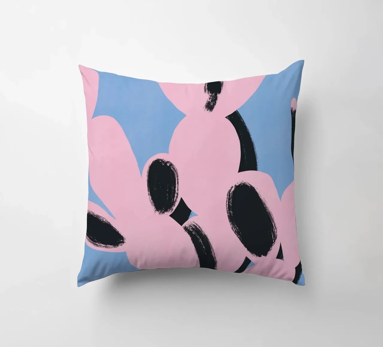 Cactus rosa minimale cuscino da Little Dean