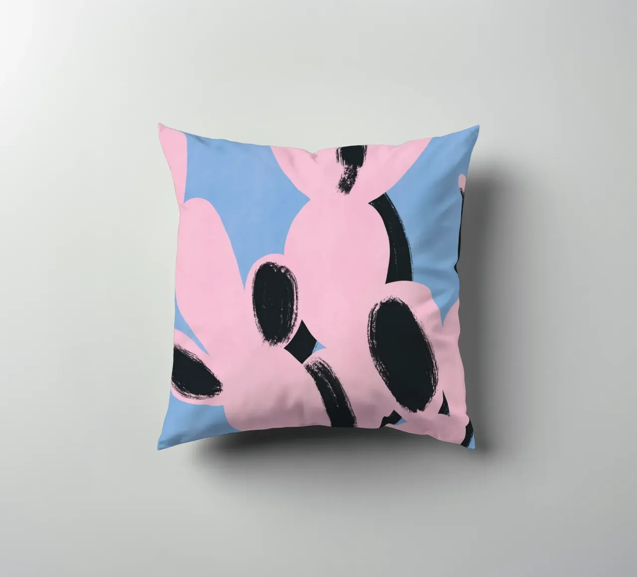 Cactus rosa minimale cuscino da Little Dean