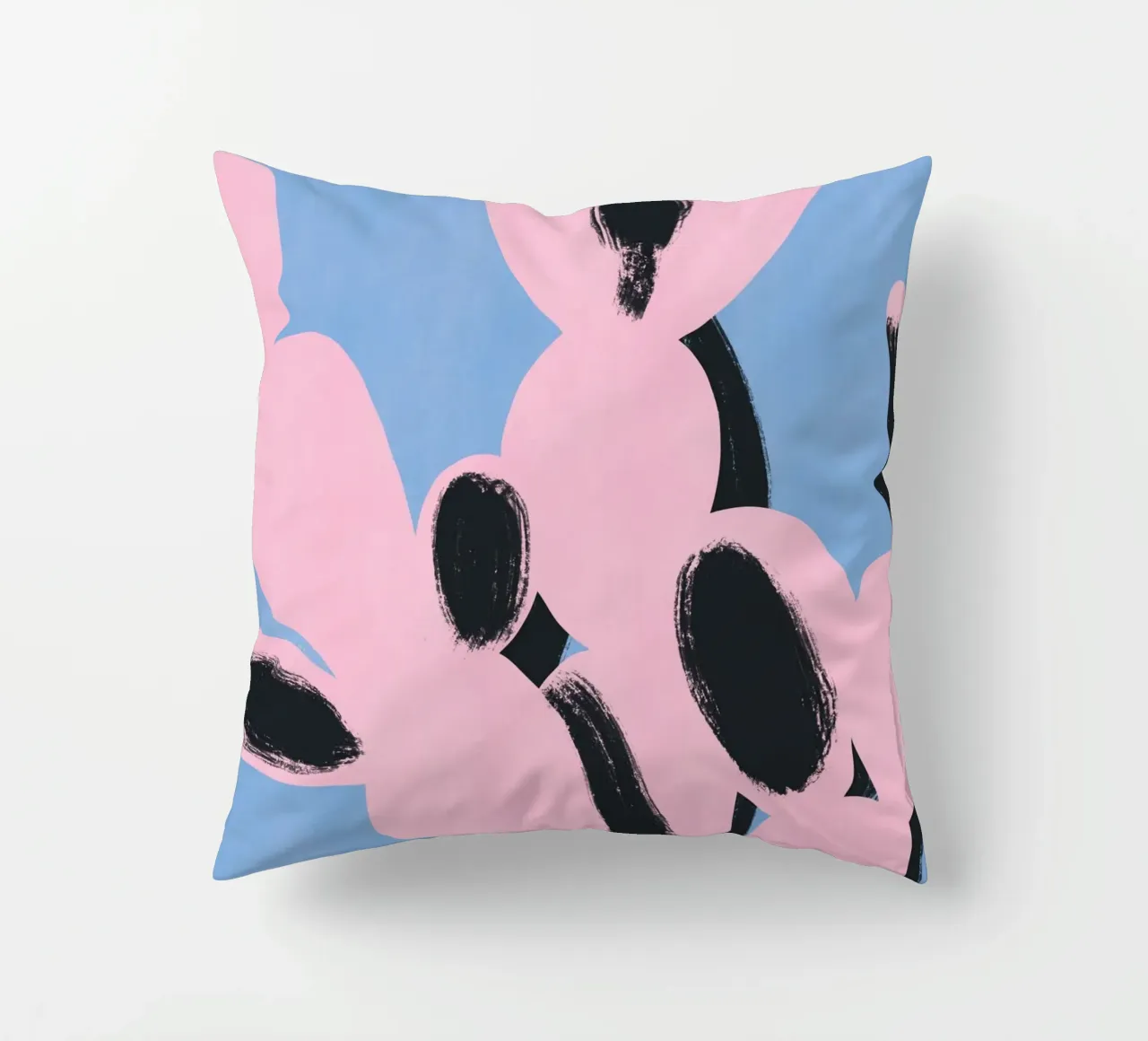 Cactus rosa minimale cuscino da Little Dean