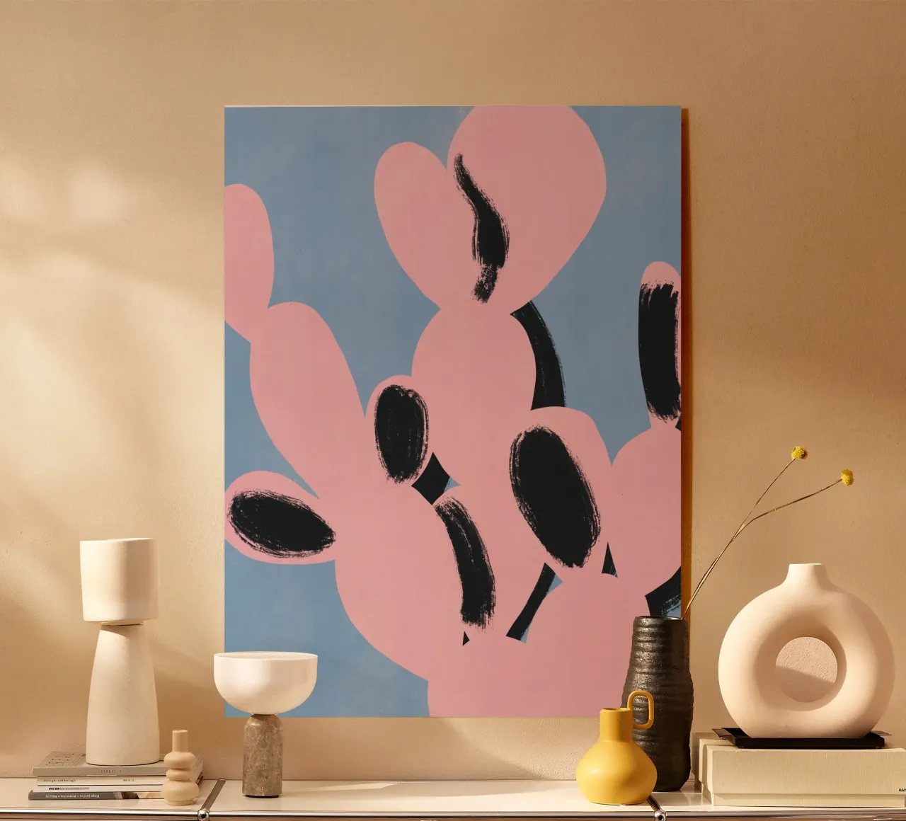 Cactus rosa minimale plexiglass da Little Dean