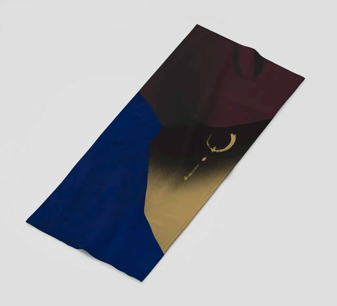 The girl with the golden earring beach towel by Little Dean