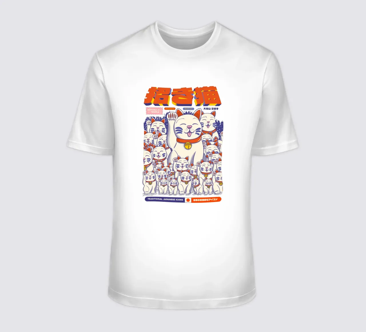 Maneki-neko Cat t-shirt da Rafa Gomes