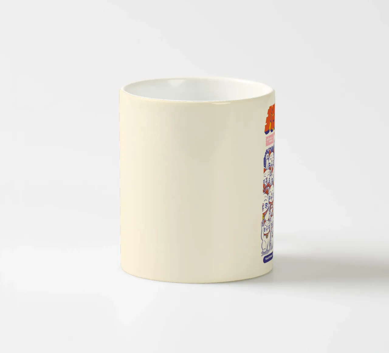 Maneki-neko Cat tazza in ceramica da Rafa Gomes