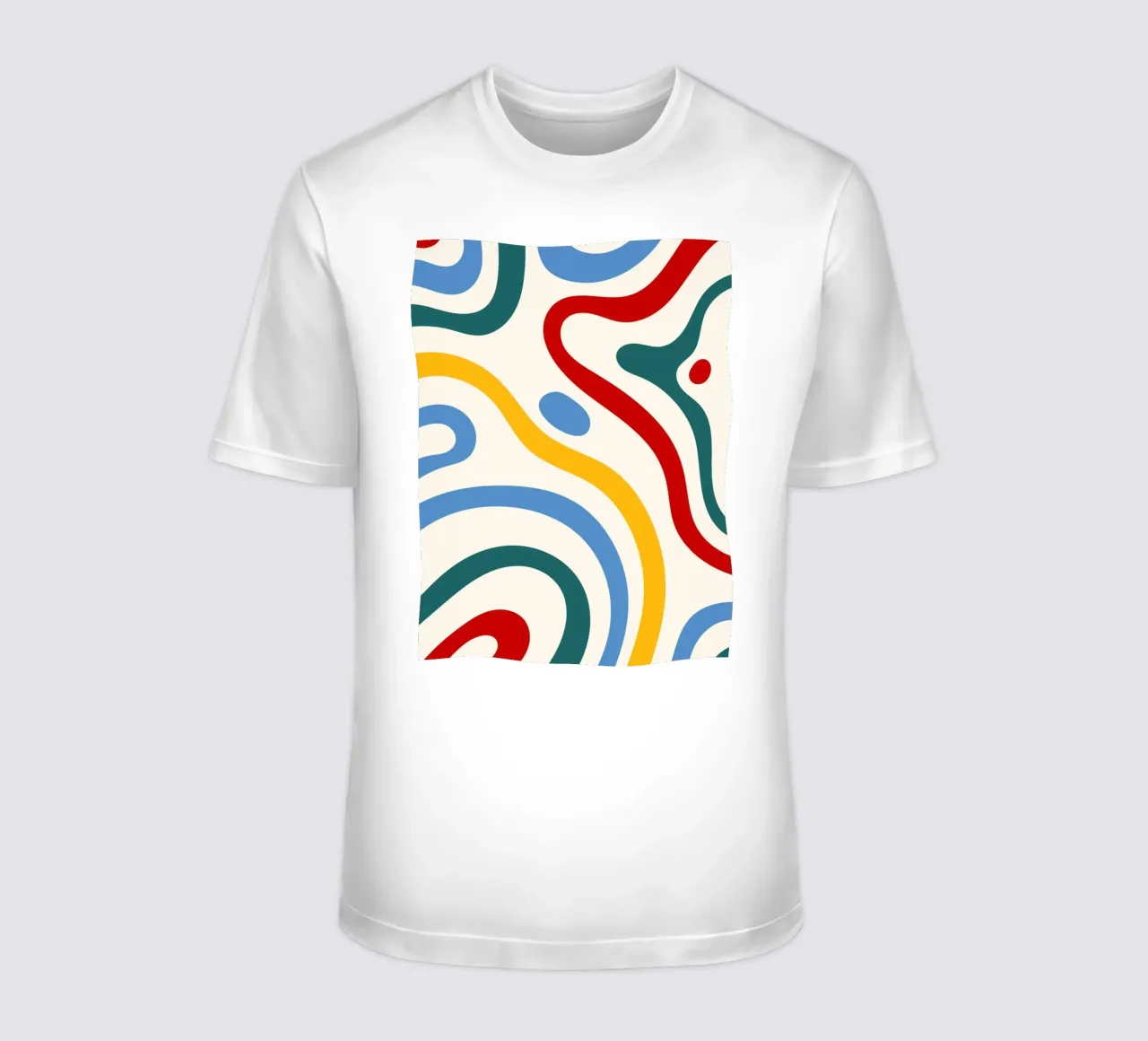 Linea astratta retrò t-shirt da Studio Vibe